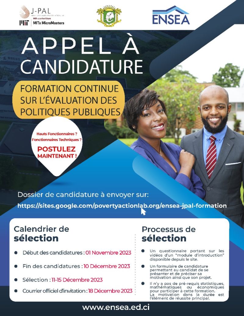 LANCEMENT DE LA FORMATION EN ÉVALUATION DES POLITIQUES PUBLIQUES - ENSEA