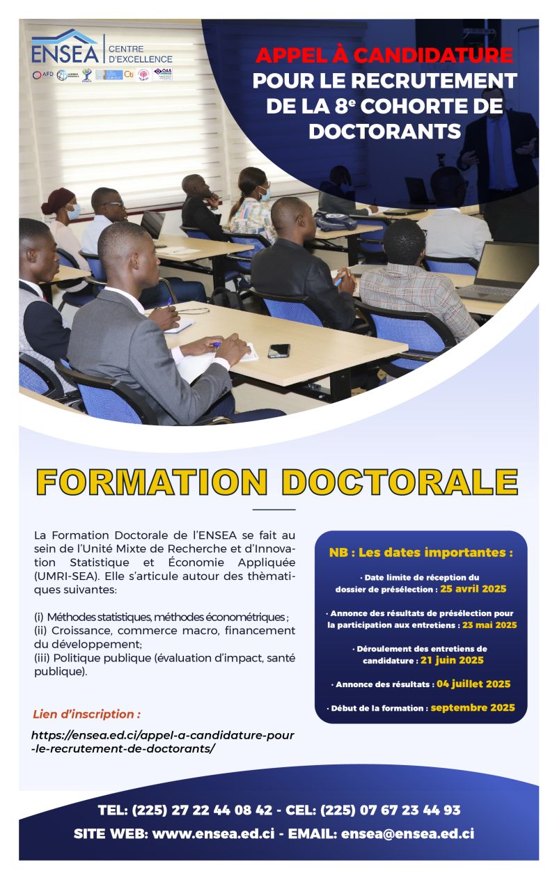 Appel à Candidature pour le Recrutement de la 8ème Promotion des ...